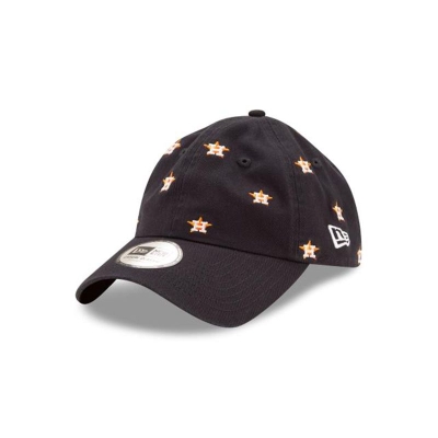 Sapca New Era Houston Astros MLB All Over Logo Casual Classic Adjustable - Albastri